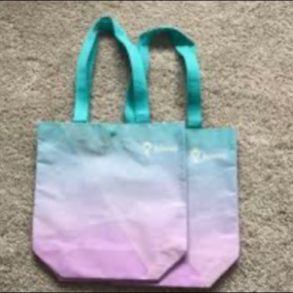 Blue and purple Ivivva reusable bag